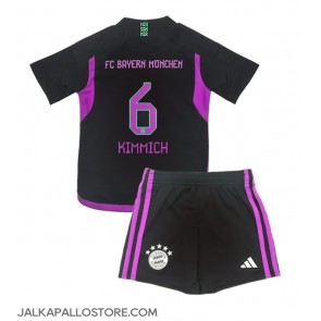 Bayern Munich Joshua Kimmich #6 Vieraspaita Lapsille 2023-24 Lyhythihainen (+ shortsit)